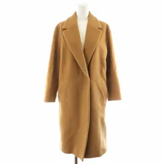 ユナイテッドアローズ UNITED ARROWS チェスターコート ロング丈 ウール カシミヤ混 アウター 34 XS キャメル /AN17