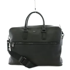 ヒューゴボス HUGO BOSS ビジネスバッグ ハンドバッグ ショルダーストラップ 2way レザー 黒 ブラック /AN24のサムネイル