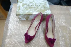 セヴントゥエルヴサーティ (VII XII XXX) ダークピンク　パンプス　24.5cm 管理p1206