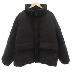 ジーユー GU 24AW ヒートパデッドスタンドブルゾン 中綿ジャケット XL ジップアップ 黒 ブラック 311-352012 /AE