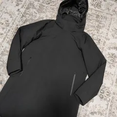 ユニクロ　UNIQLO　M　ハイブリッドダウンコート　2025年モデル　ブラック　M　フード脱着可能　ダウンジャケット　ロングコート　中古　古着