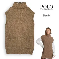 M25101/ 現行タグ 定価64,900円 POLO RALPH LAUREN ポロ ラルフローレン リブニット ウール ブレンド チュニック ワンピース M