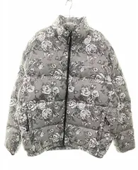 THISISNEVERTHAT PERTEX T DOWN JACKET FLOWER GREY L TN220OOWHS02 ディスイズネバーザット ダウン ジャケット 転写 フラワー グレー 【ブランド古着ベクトル】【中古】■251204