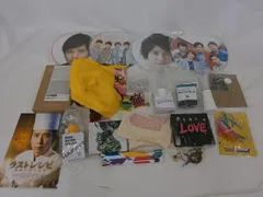  中古品 嵐 二宮和也 LOVE 他 DVD CD ペンライト ショッピングバッグ 等 グッズセット