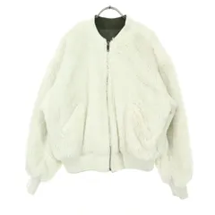 INGNI イング リバーシブル 長袖 ボアジャケット M アイボリー系 カーキグリーン レディース 古着
