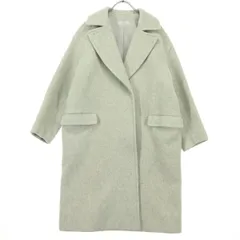 美品 relumeJOURNAL STANDARD レリュームジャーナルスタンダード 長袖 ウール チェスターコート 36 グレー レディース 古着