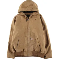 古着 カーハート Carhartt アクティブジャケット LOOSE FIT 中綿入り ダックフルジップパーカー メンズXL相当/eaa600090
