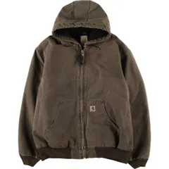 古着 00年代 カーハート Carhartt アクティブジャケット 中綿入り ダックフルジップパーカー メンズXL相当/eaa600083
