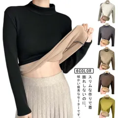 裏起毛 ニット セーター レディース 秋冬 セーター タートルネック 伸縮性 トップス 暖か リブニット 細身 カジュアル 無地 シンプル 厚手 大きいサイズ#jyonn3582