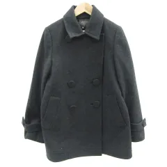 ボディドレッシングデラックス BODY DRESSING Deluxe Pコート ピーコート ミドル丈 カシミヤ混 38 M ブラック 黒 /YM38のサムネイル