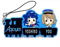 [중고] 스트랩 (캐릭터) 요시코 & 요우 Big 러버 스트랩 Duo Ver. [러브라이브! 선샤인!! Aqours 2nd LoveLive! HAPPY PARTY TRAIN TOUR]