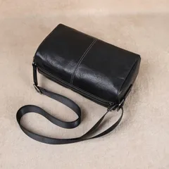 新品未使用 h 【高級植鞣し本革 ミニボストンバッグ】 ユニセックス ショルダー／斜め掛け 8インチiPad収納可 ストリート カジュアル 旅行 ポーチ