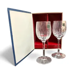 HOYA CRYSTAL ワイングラス ペア セット 高品質 クリスタルガラス ギフトBOX付き 上品 食器 ワイン カットグラス 来客用