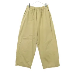 TRAVAIL MANUEL トラバイユマニュアル 日本製 ワイドデニムパンツ M ブラウン バルーンパンツ レディース 古着