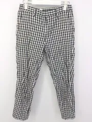 ◇ Bshop STORE ギンガムチェック テーパードパンツ サイズ 1 ブラック ホワイト レディース P 【1301060007114】