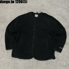 スパオ 黒色 フリース ボタンアップ カーディガン100