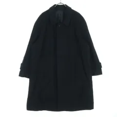 Cashmere カシミヤ カシミヤ緯糸 長袖 ロングコート M ブラック メンズ 古着