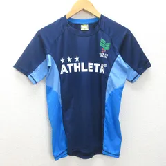 G■アスレタ/ATHLETA フットサルTシャツ トレーニングウエア【M】紺/men's/5【中古】■