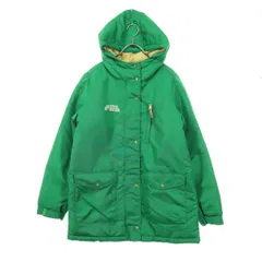 美品 KRIFF MAYER クリフメイヤー 長袖 フード付き 中綿コート L グリーン レディース 古着