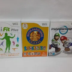 Wii スーパーマリオコレクション / マリオカート Wii / Wii Fit Plus［Wiiソフト3組セット］状態：非良