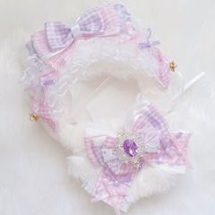 10cm～12cm用 ぬい服 ハンドメイド いつぬい ピンク 紫 猫耳 - メルカリ