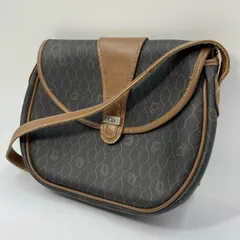 Christian Dior  クリスチャンディオール ショルダーバッグ  ポシェット ハニカム柄ショルダーバッグ レディース PVC ブラウン 中古