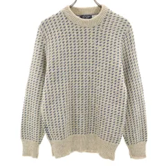 PECONIC BAY TRADERS ペコニックベイトレーダーズ 80s 90s USA製 オールド 長袖 セーター M アイボリー ニット レディース 古着