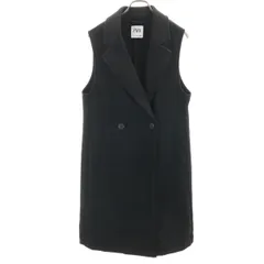 美品 ZARA ザラ ロング ジレベスト XS ブラック レディース 古着
