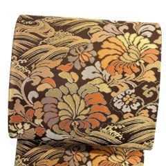 袋帯 牡丹 唐花 蝶 グラデーション 金糸 着物 122b d ms - メルカリ