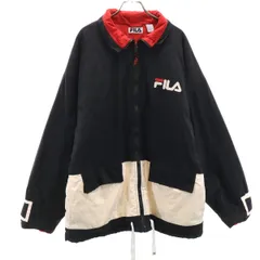 FILA フィラ 90s オールド 中綿ジャケット M ネイビー メンズ 古着