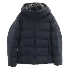 UNIQLO ユニクロ シームレス ダウンパーカー S 濃紺 3Dカット メンズ 古着