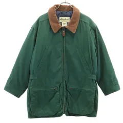 Eddie Bauer エディーバウアー 00s 白タグ オールド ダウンジャケット XS グリーン系 アウトドア メンズ 古着