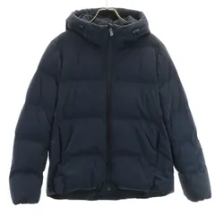 UNIQLO ユニクロ シームレス ダウンパーカー L ネイビー レディース 古着