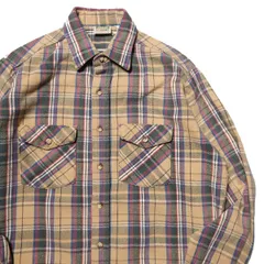 80's 90's USA製 ファイブブラザー チェック ヘビーネルシャツ (M) コットン ヘビーネル 80年代 アメリカ製 旧タグ オールド FIVE BROTHER アメリカ古着 USED ビンテージ ヴィンテージ