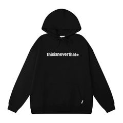 thisisneverthat ブラック フード付きパーカー　S M L