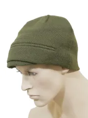 イタリア軍 ウール ニットキャップ ジープキャップ OD 新品デッドストック