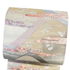 未着用 袋帯 ヱ霞 菊花 撫子 鳳凰 銀糸 金糸 着物 121b p ms - メルカリ