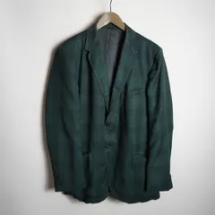 60s 70s Vintage Towncraft タウンクラフト コットン レーヨン チェック シャツ テーラード ヴィンテージ ビンテージ 緑 1106P★2