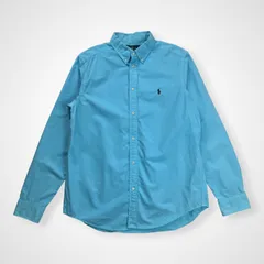 RALPH LAUREN ラルフローレン / ボタンダウンシャツ インド製 ポニー刺繍 SIZE：18-20(メンズM程度)