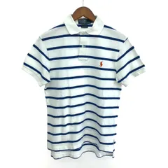 RALPH LAUREN SPORT ポロラルフローレンスポーツ 半袖ポロシャツ サイズ:S  ボーダー   ホワイト/ブルー メンズ / 240001176023