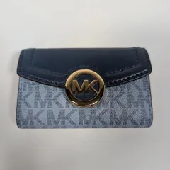 【新品・未使用】マイケルコース キーケース 6連 シグネチャー ネイビー