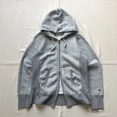 希少　archive　champion　チャンピオン　REVERSE WEAVE　リバースウィーブ　UNIVERSALジップ　Wジップアップパーカー　フーデッドスウェット　サイドリブ編み　目ロゴ刺繍タグ　霜降りグレー　L　double zip up parka