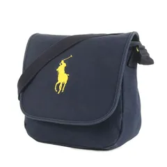 RALPH LAUREN ラルフローレン バッグ ネイビー 紺 | ビッグポニー キャンバス ショルダーバッグ | ブランド カバン【メンズ】【中古】のサムネイル
