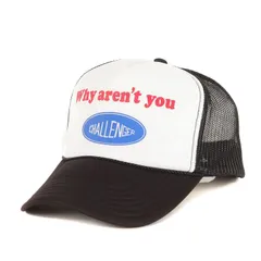 【新品同様】CHALLENGER チャレンジャー キャップ | 22SS ブランドロゴ メッシュキャップ (W.A.Y CHALLENGER CAP) | ブラック 黒 | ブランド 帽子 スナップバック【メンズ】【中古】