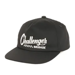 【新品同様】CHALLENGER チャレンジャー キャップ | 25SS レーシングロゴ 5パネルキャップ (RACING CAP) | ブラック 黒 | ブランド 帽子【メンズ】【中古】