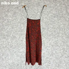 niko and ... ペイズリー柄キャミソールロングワンピース Lサイズ