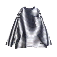 【中古A】FAT エフエーティー SKINNY メンズ 長袖Tシャツ MONT SAINT L/S Border T-shirt ボーダー F32310-CT12-AB 紺 白 中古A 古着のサムネイル