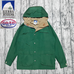 【size M】90s 3本杉 USA製 SIERRA DESIGNS 60/40 MOUNTAIN PARKA GREEN シェラデザインズ マウンテンパーカー ロクヨン グリーン 緑