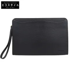 BURBERRY LONDON バーバリーロンドン 美品 クラッチバッグ 内側ノヴァチェック柄 メンズ レザー ブラック