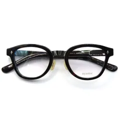 美品 度無し 定価41800円 ayame NEWOLD 46 BLK 日本製 NEWOLD46 | アヤメ ニューオールド46_メガネ ayame online store